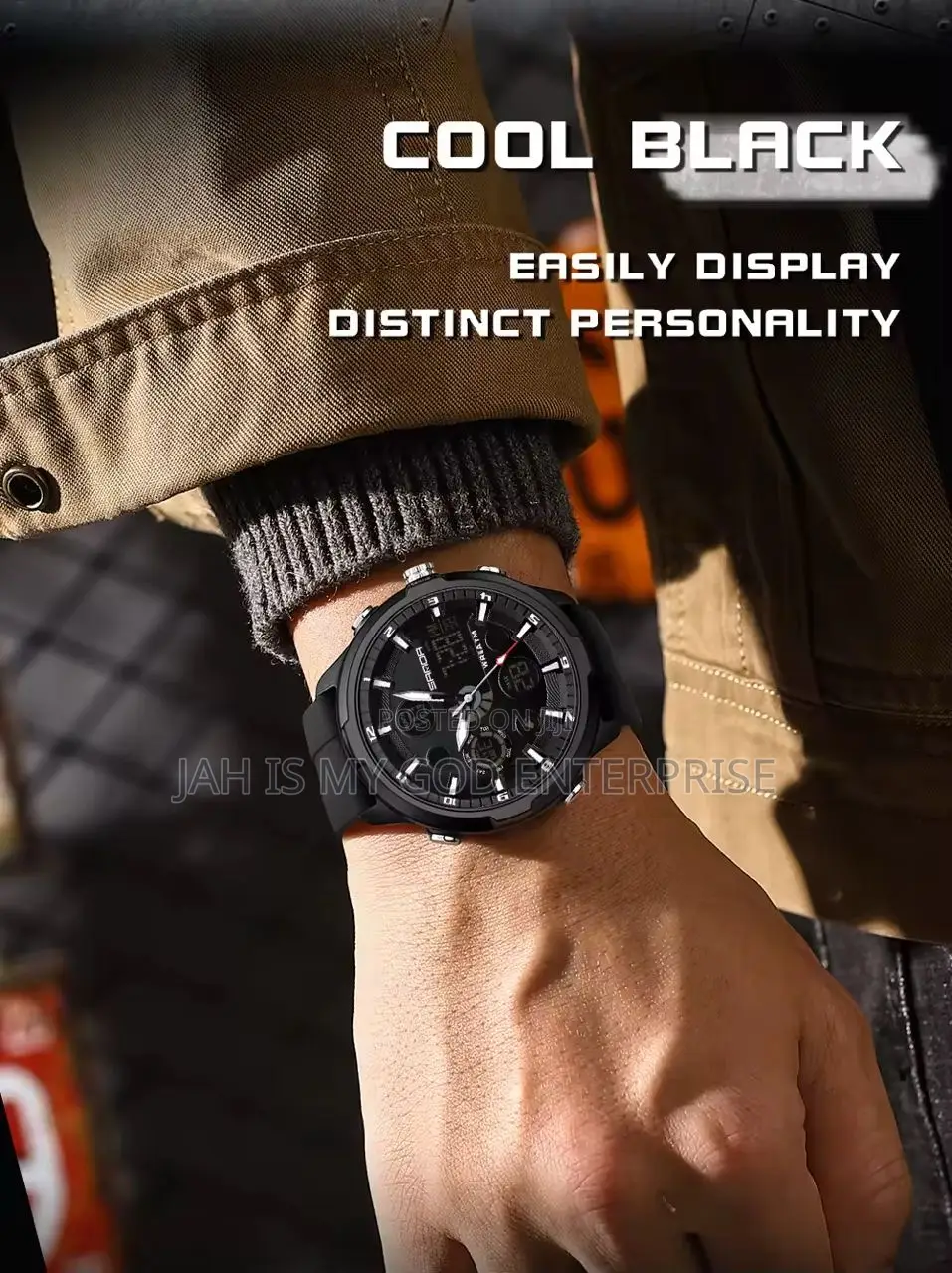 Sanda Sports Military Led Dual Display Digital Waterproof Quartz Watch