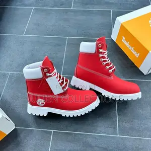 Timberland Boots Waterproof Red N White