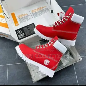 Timberland Boots Waterproof Red N White
