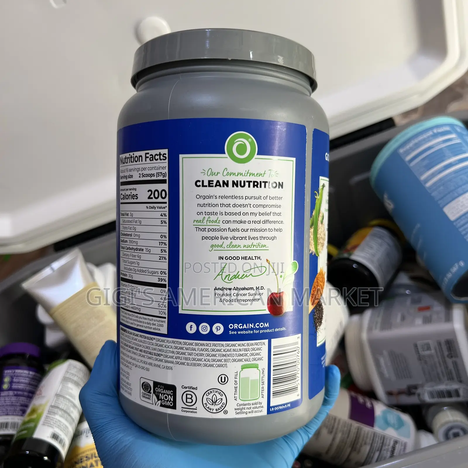 Orgain Organic Protein Powder