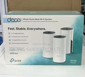 TP-Link Deco M4 Ac1200 Whole Home Mesh Wi-Fi System 3-Pack