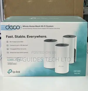 TP-Link Deco M4 Ac1200 Whole Home Mesh Wi-Fi System 3-Pack