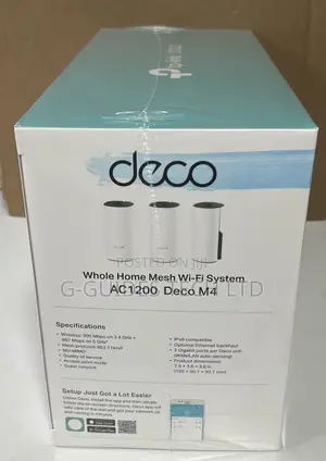 TP-Link Deco M4 Ac1200 Whole Home Mesh Wi-Fi System 3-Pack