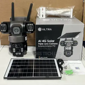 Ultra Ai 4g Solar Triple Lens Camera 6mp, Ultra 4g Solar Camera 3-Lens