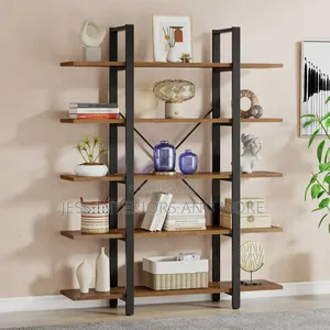 5-Tier Bookshelf, (Industrial)