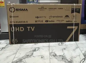 New Android Led Smart 65 Inch Sigma Ultra Sig-Ku65v6-S Tv