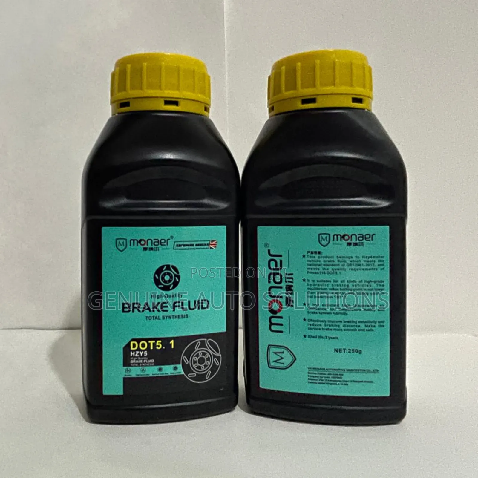 Monaer Brake Fluid Dot 4 and 5.1