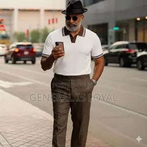Knit Polo Shirt Men’S Tops