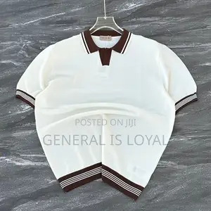 Knit Polo Shirt Men’S Tops