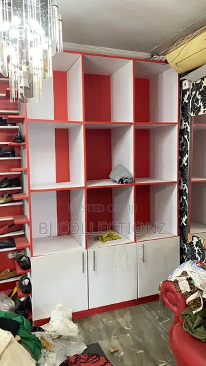 3 Used Shaves With 1 Shoe Display Furniture for Sell