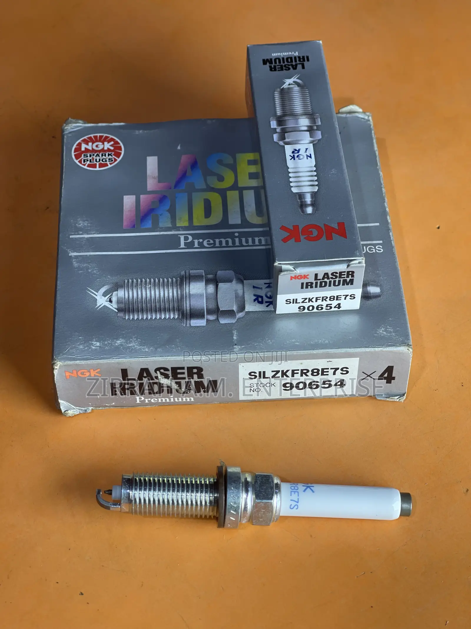 Spark Plug Ngk 90654 Silzkfr8e7s Laser Iridium Benz Infinit 1set(4pcs)