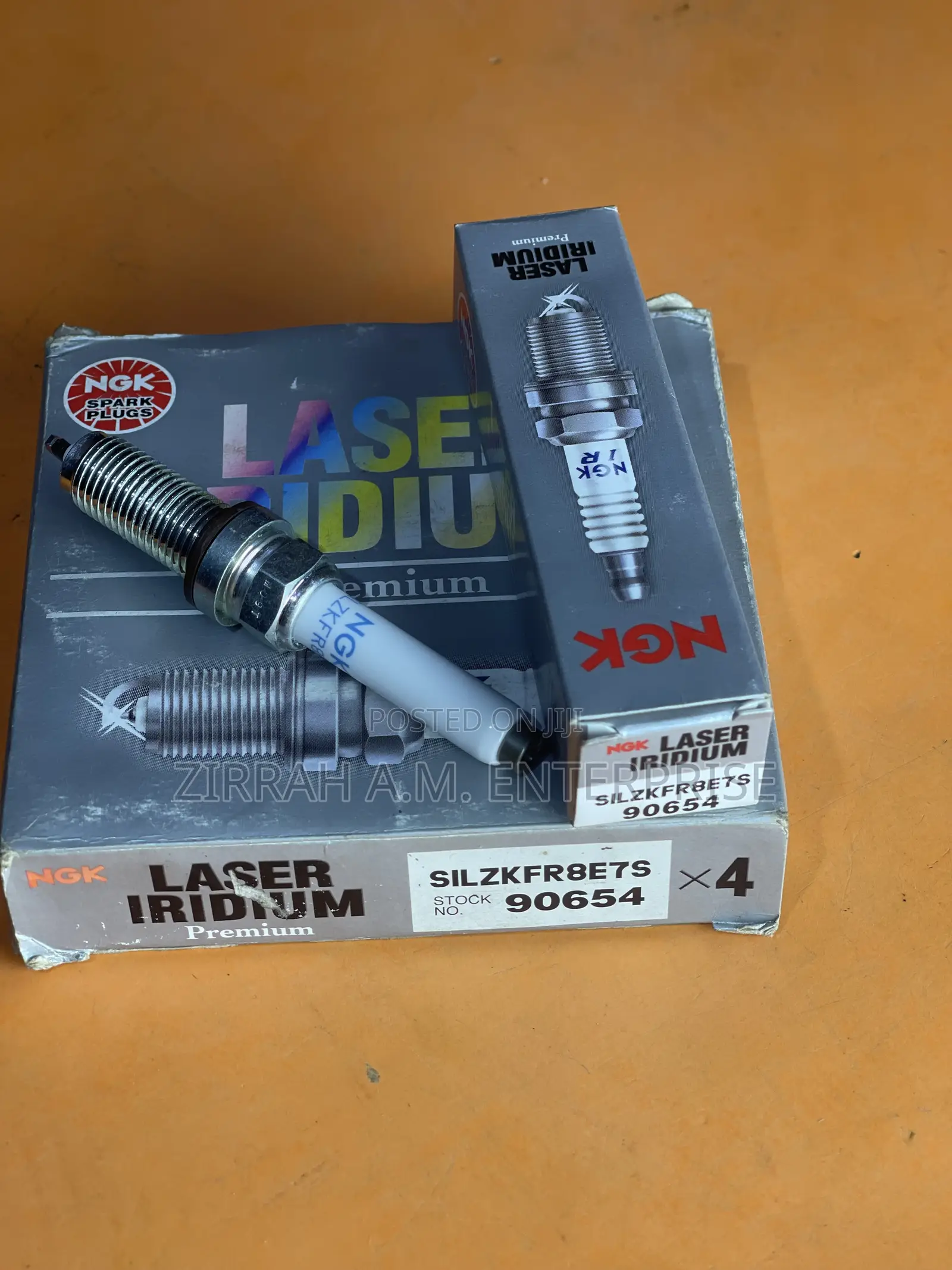Spark Plug Ngk 90654 Silzkfr8e7s Laser Iridium Benz Infinit 1set(4pcs)