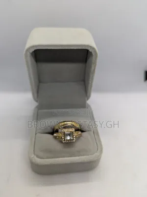 Square Diamond Cut 2 Piece Wedding Rings