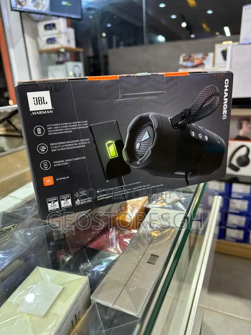 JBL Charge 6 - Portable Waterproof Drop-Proof Bluetooth Speaker