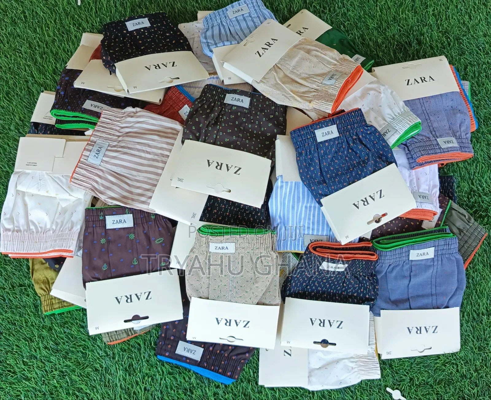 Shop Men’S Cotton Zara Boxer Shorts At Tryahu Online Shop