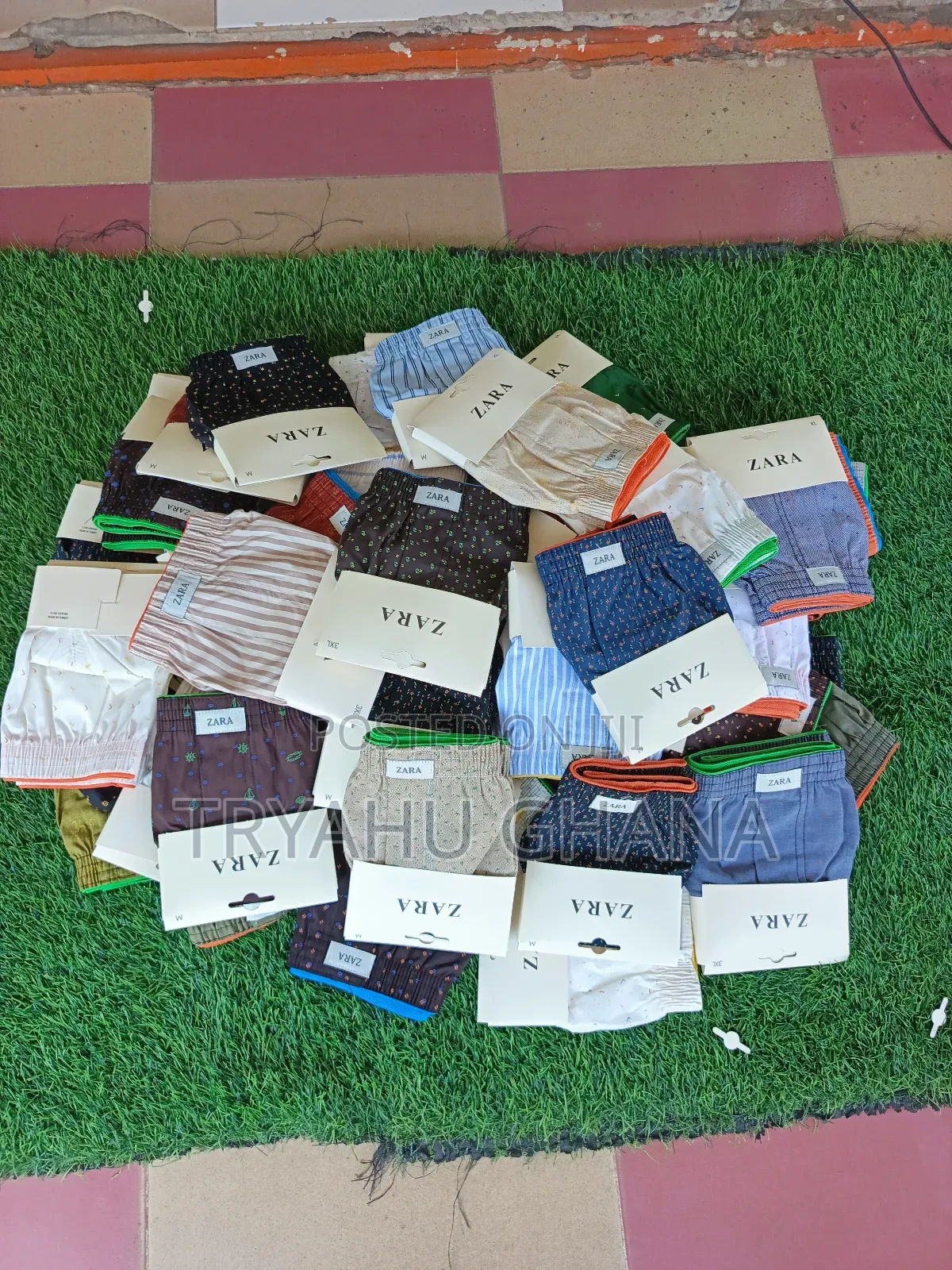 Shop Men’S Cotton Zara Boxer Shorts At Tryahu Online Shop