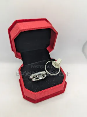 3 Set Wedding and Engagement Rings (Italian Steel)