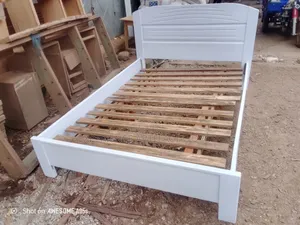 White Double Bed