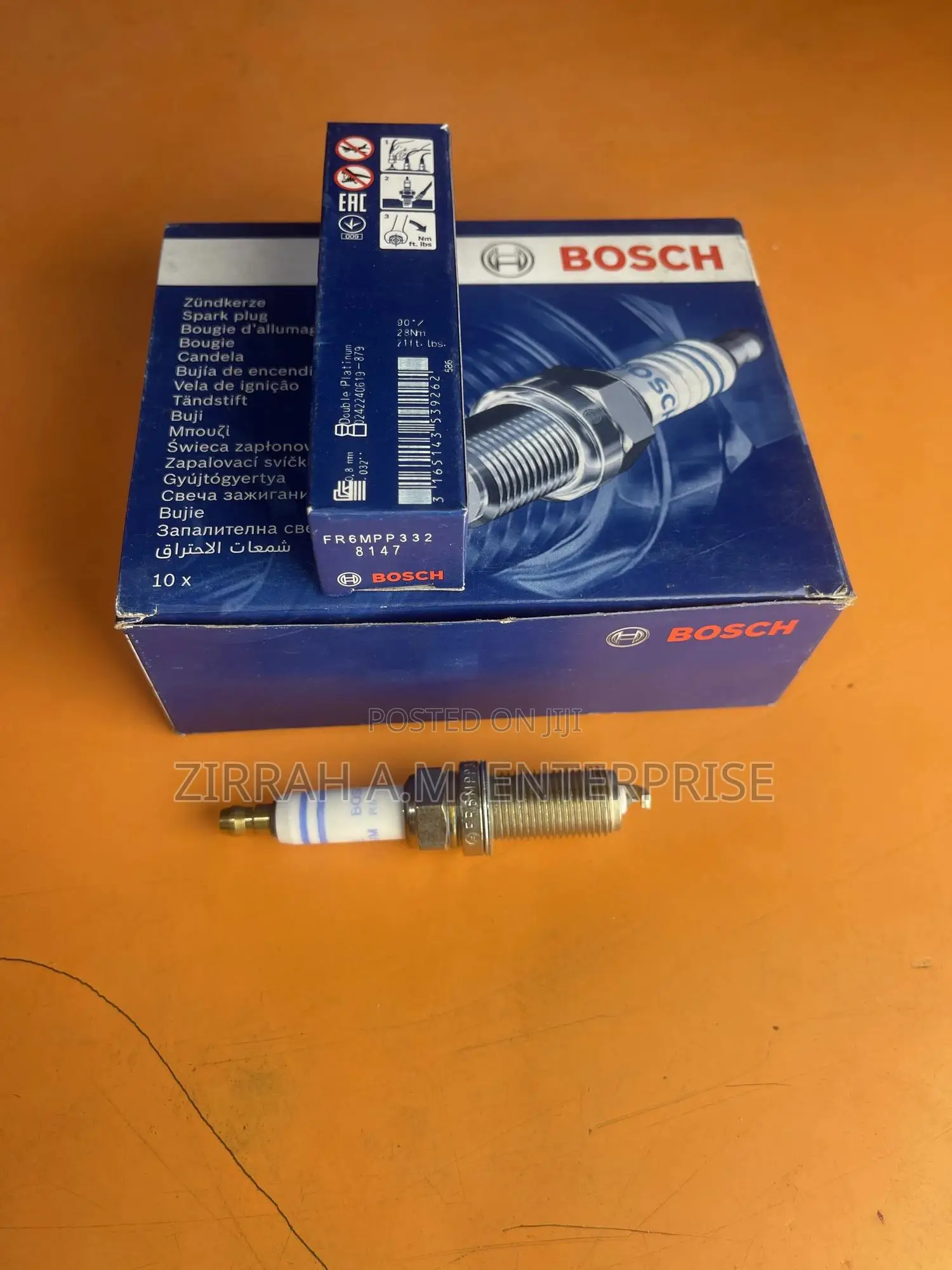 Spark Plug Bosch 8147 Fr6mpp332 Platinum Benz 1set (4pcs)