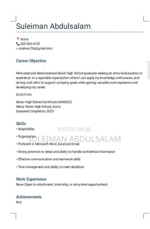 Clerical Administrative Cv