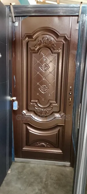 Brown Affordable Security Doors Single