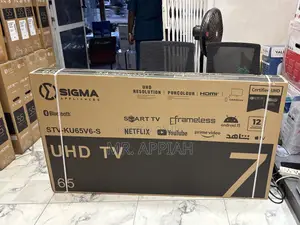 Buy Original Sigma 65 Inch Uhd Smart Digital Frameless Television.