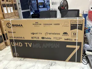Buy Affordable Sigma 65” Uhd Smart Android Satellite Frameless Tv