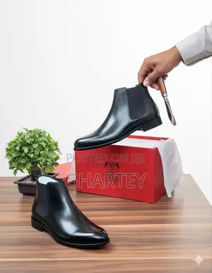 Charles Jones Premium Chelsea Boots - Black