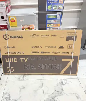 Shop Sigma 55 Inch Uhd Smart Android Digital Frameless Tv 