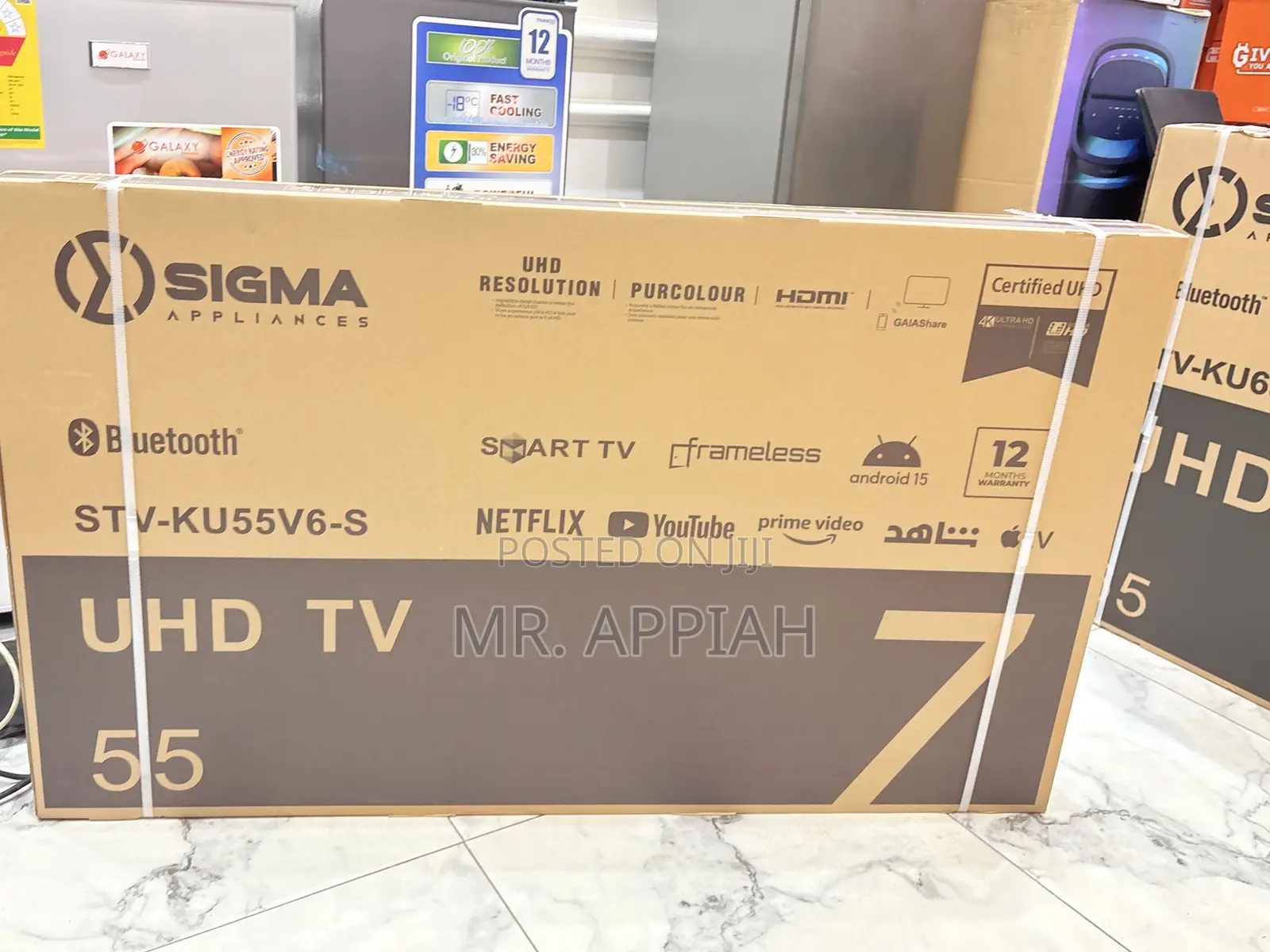 Purchase Authentic Sigma Uhd Smart Android Satellite Frameless T.