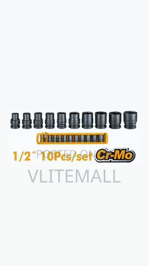 10 PCS 1/2"Dr. Impact Socket Set Hkissd12101