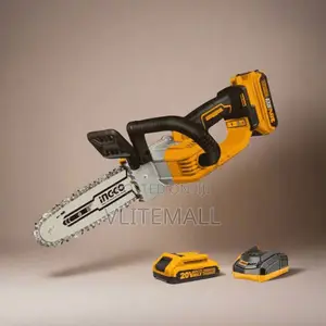 Ingco 8" Lithium-Ion Cordless Chain Saw With 20v 2.0ah Charger