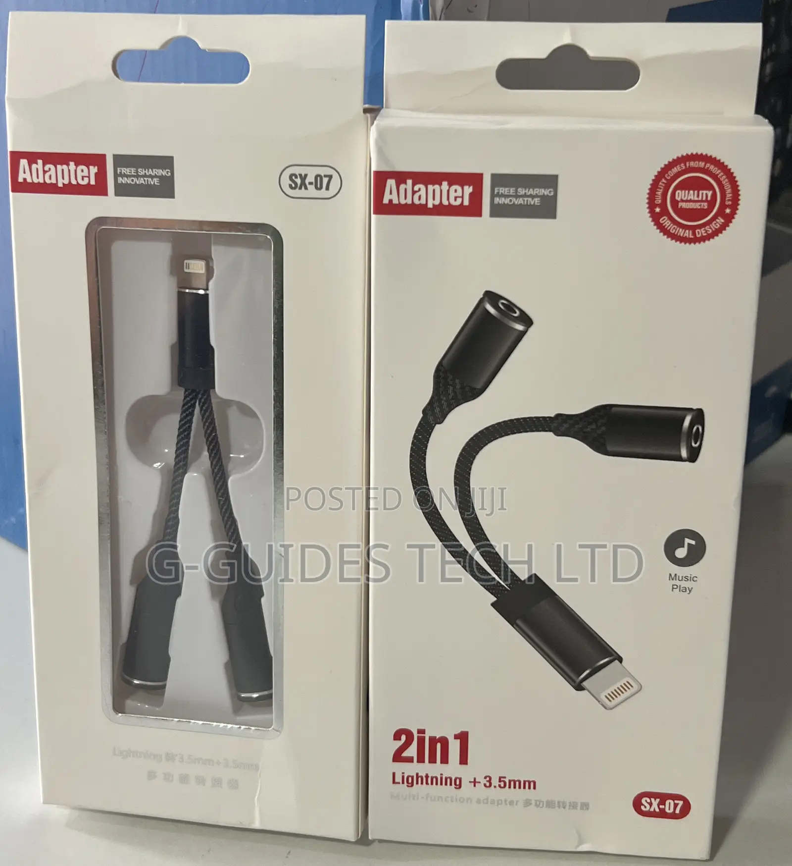 2 in 1 iPhone to 3.5mm Adapter, 2-in-1 Lightning + 3.5mm Audio Adapter