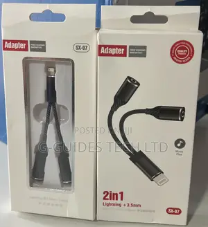 2 in 1 iPhone to 3.5mm Adapter, 2-in-1 Lightning + 3.5mm Audio Adapter