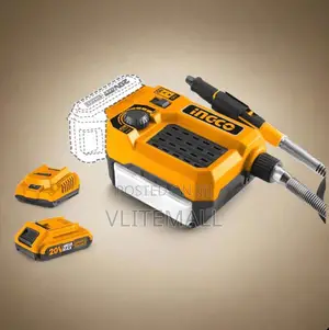 Ingco Lithium-Ion Cordless Die Grinder With 20v 2.0ah Battery