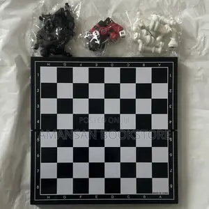 Plastic Chess, Checkers and Backgammon Set (Magnetic)