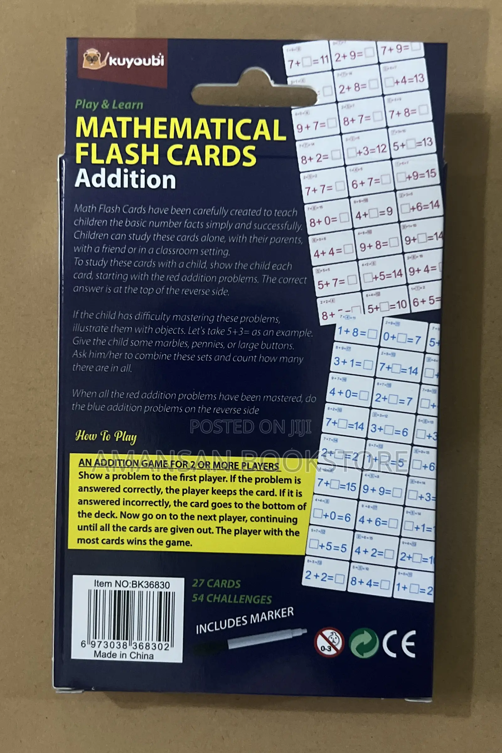 Mathematical Flashcards (Add, Subtract, Multiply, and Divide)