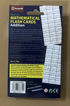 Mathematical Flashcards (Add, Subtract, Multiply, and Divide)