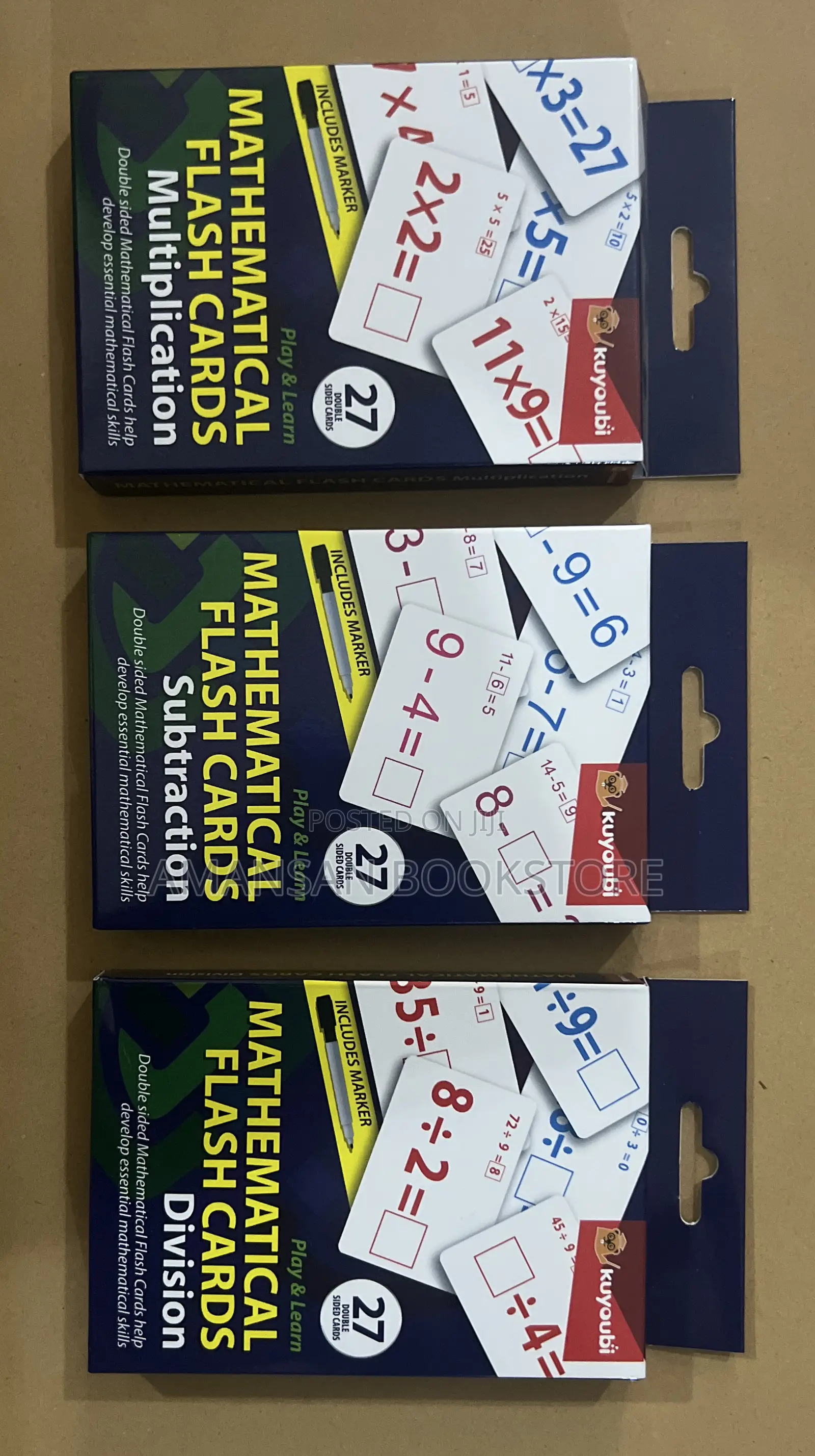 Mathematical Flashcards (Add, Subtract, Multiply, and Divide)