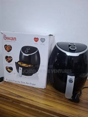 4 .L Swan Manual Black Air Fryer.From Uk
