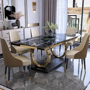 Marble Dining Set With 6 Chairs