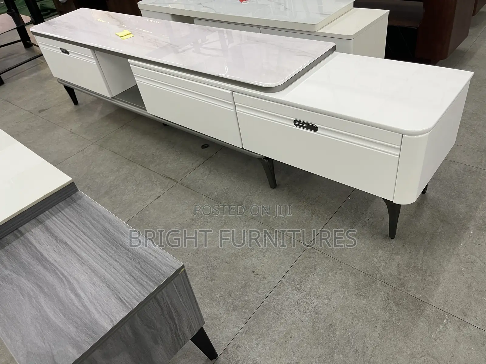 Adjustable Wooden Tv Stand With Drawers