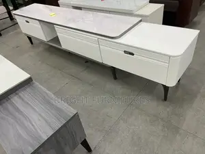 Adjustable Wooden Tv Stand With Drawers