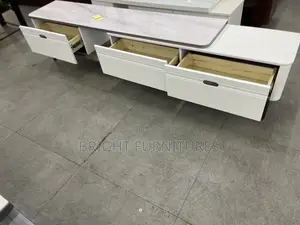 Adjustable Wooden Tv Stand With Drawers