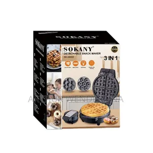 Sokany Detachable Snack Maker 3 in 1.( 600watt)