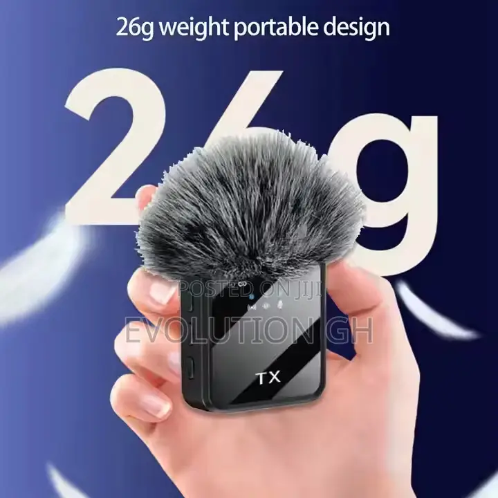 Dual Wireless Microphone for iPhone, Android and Digital Camera