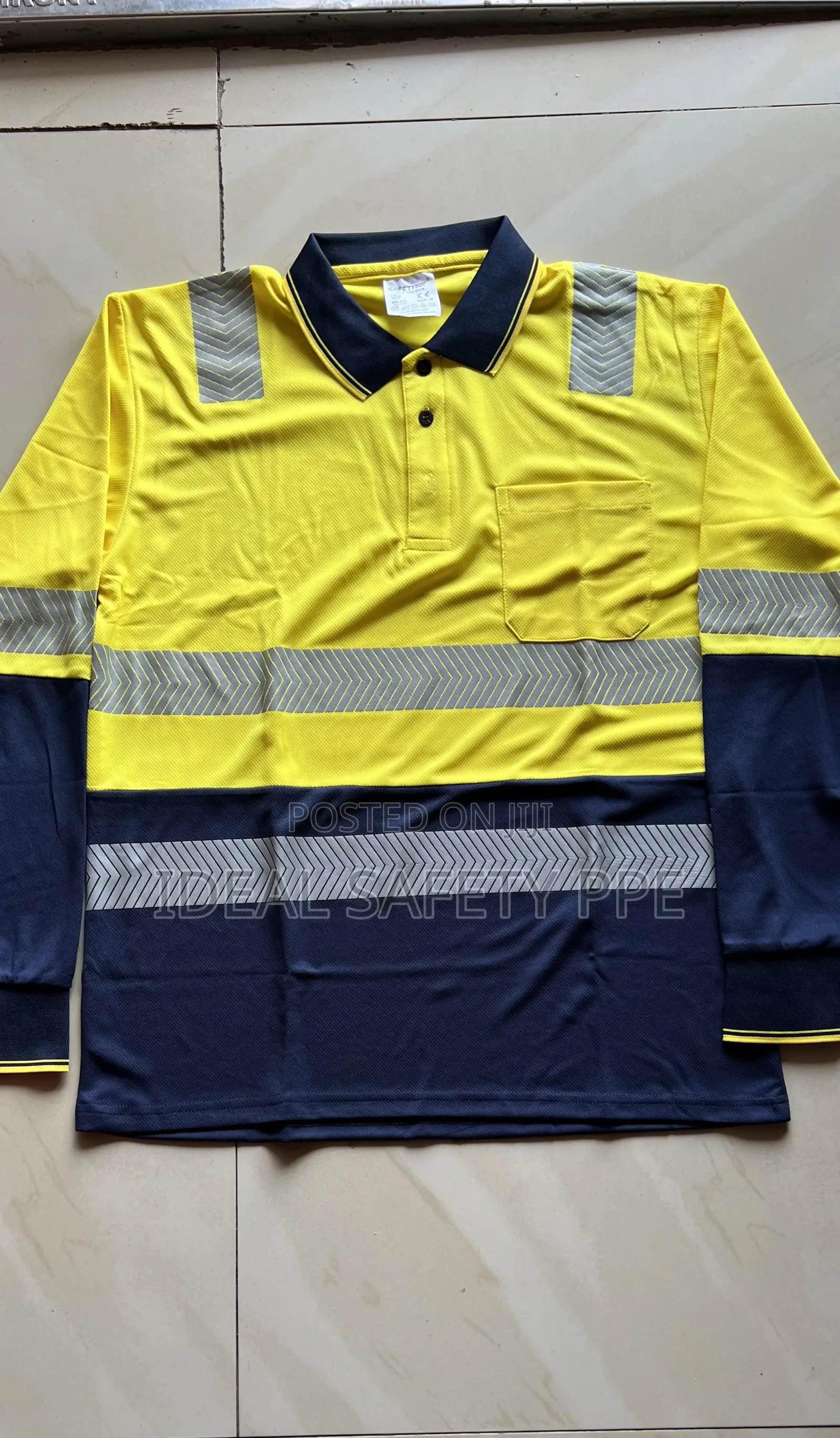 Reflective Work Shirt Long-sleeve Safety Shirt