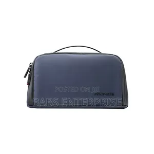 Promate Velura Large Capacity Tech Accessory Pouch Blue