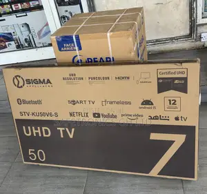 Frameless Clear Led Sigma 50 Inch Smart Uhd Digital Satellite Tv