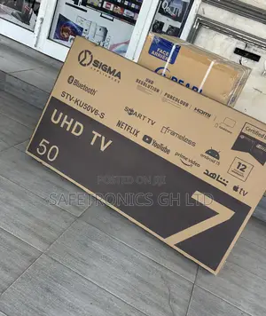 Order Clear 50 Inch Smart Sigma Led Satellite Digital Frameless Tv